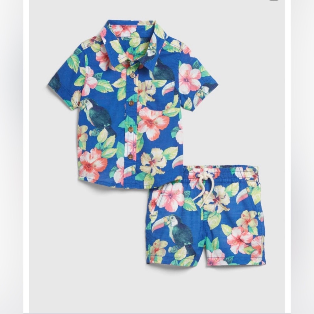 GAP Baby tropical outfit set